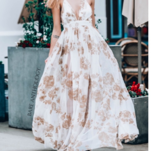 LAST ONE ‼️BEAUTIFUL Tulle Velvet Maxi Dress - Picture 3 of 8